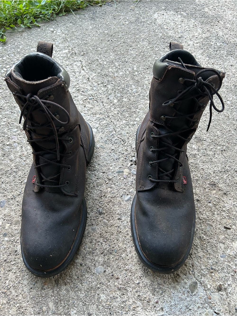 Red wing Men's Brown Lace-Up Work Boots Sz 12 EE no steel toe